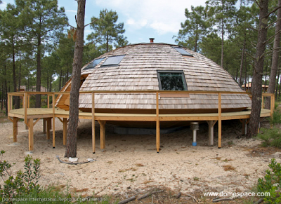 Casa domo de madera en Francia