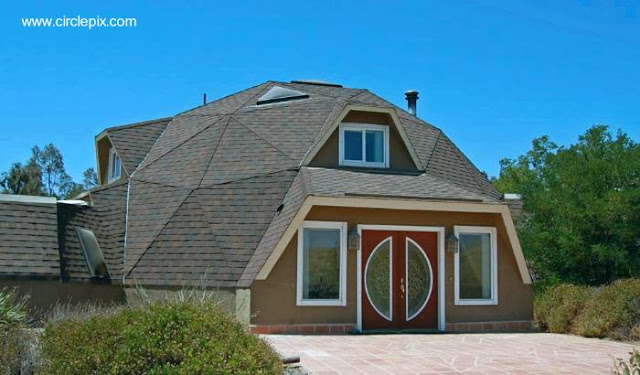 Residencia tradicional a partir de una estructura con forma de domo Casa residencial diseño domo geodésico en Livermore, California