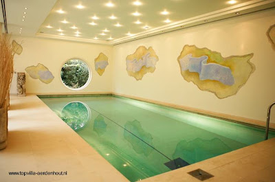 Pileta de natación dentro de la casa