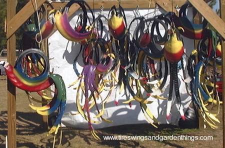 Maceteros atractivos hechos de neumáticos reciclados Decoraciones para el exterior de la casa con material reciclado