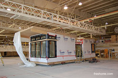 Unidad de módulo habitable para construir una casa residencial