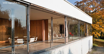 Open plan en una de las famosas casas del Racionalismo Villa Tugendhat de arquitectura Moderna
