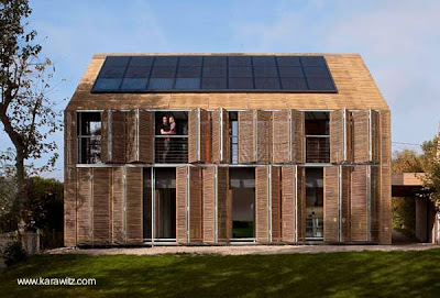 Casa de bambú de diseño moderno europeo