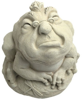 Escultura máscara de jardín