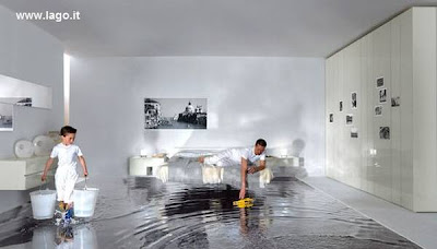 Cama doble flotante Cama suspendida