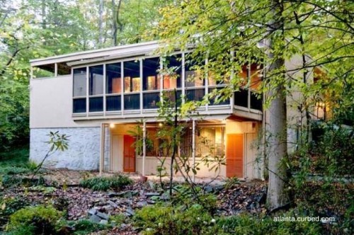 Casa familiar estilo Modernista americano de mitad de siglo Residencia Mid Century