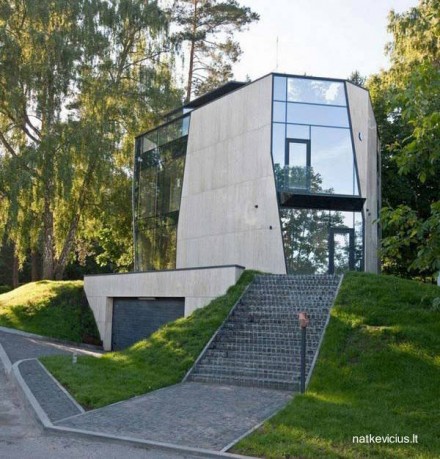 Residencia de descanso de diseño europeo contemporáneo avanzado Casa moderna contemporánea