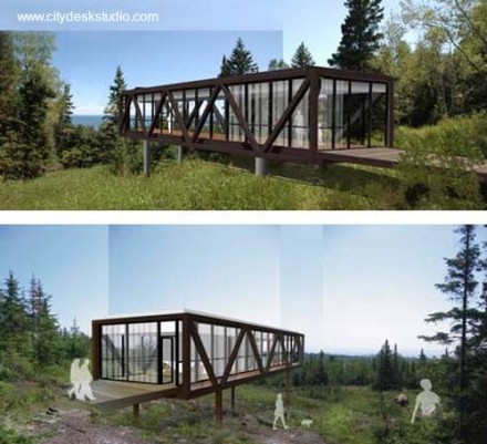 puente-reciclado-casa-render Render puente reciclado perspectiva