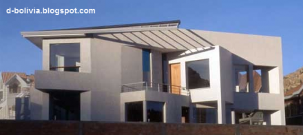 Residencia moderna de estilo Contemporáneo en Bolivia Perspectiva de la casa moderna boliviana