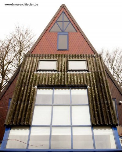 piramide-posmoderna-techo Techo de la casa