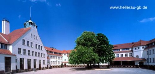 Edificios del complejo urbanístico europeo Sector de una ciudad jardín alemana