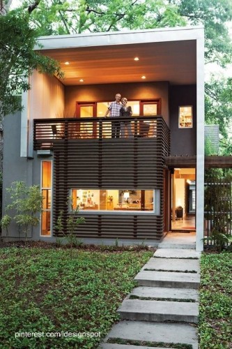 Residencia urbana de estilo Contemporáneo Casa moderna contemporanea