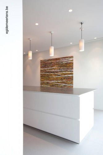 Vista de un sector de la cocina