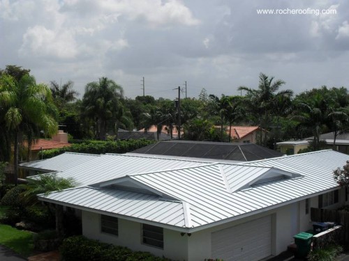 Techo de metal láminas planas