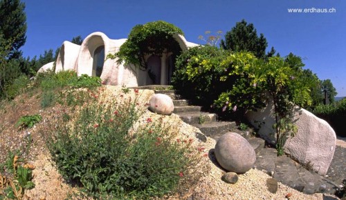 Acceso a casa de diseño orgánico