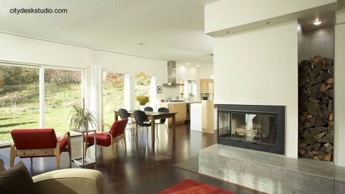 Interior de la residencia en la planta baja