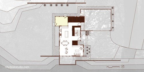 Planta arquitectónica de la casa