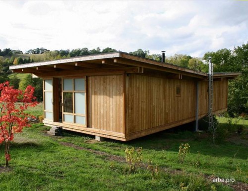 Vista de la fachada cerrada