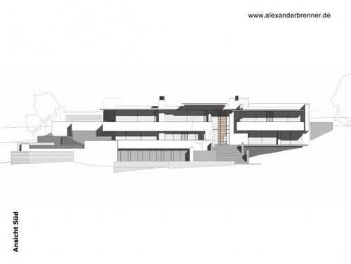 Plano de alzada fachada principal