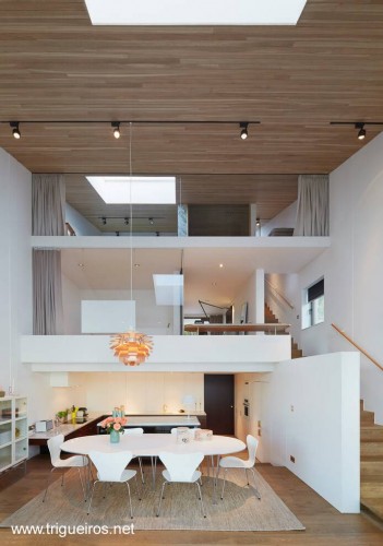 Espacio interior en tres niveles