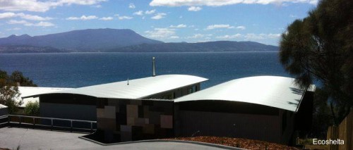 Techos curvos en dos módulos