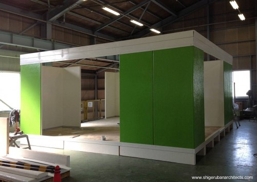 Etapa del montaje de los paneles