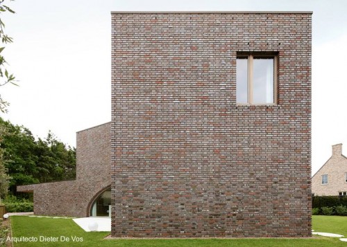 Moderna villa de ladrillos en Bélgica