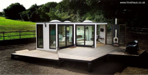 Casa pequeña prefabricada del Reino Unido