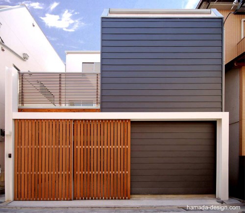 Fachada contemporánea en Japón