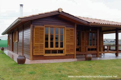 Modelo de casa prefabricada de madera