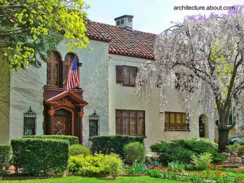 Estilo Colonial ecléctico español en Estados Unidos