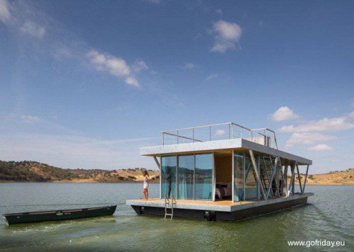 Casa flotante modular de Portugal