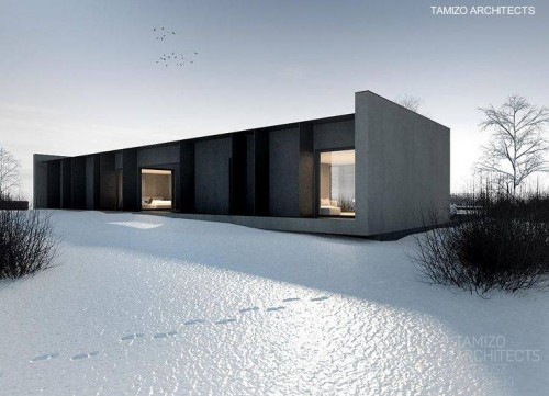 Casa minimalista de un piso