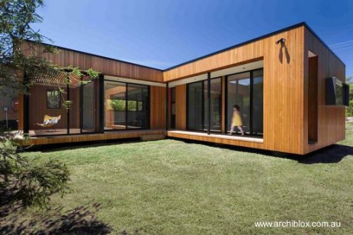 Casa modular contemporánea de madera en Australia