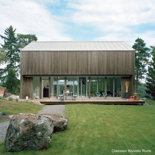 Moderna casa prefabricada en Suecia