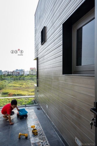 Sector de un costado de la casa