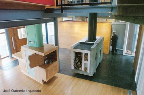 Vista interior de la Casa Miller sala de estar