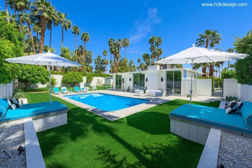 Fondos con pisicina exterior