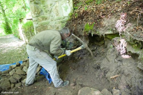 Arreglando el corte del terreno